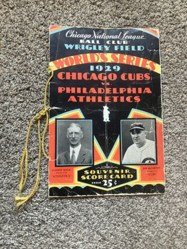 1929 World Series Wrigley Field Chicago Cubs Philadelphia A’s Jimmie Foxx HR HOF