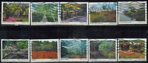 USA Stamps:  2020 American Gardens. SC 5461-70 (10)  Used  Off Paper