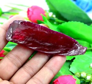 236  Ct New A+ Natural Red Ruby Untreated Uncut Rough Loose Certified Gemstone