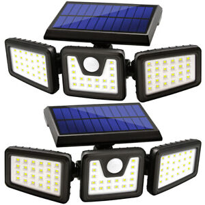 LED Motion Sensor Solar Lights ,IP65 Waterproof Wireless Adjustable Garden lamp