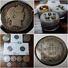 New ListingLOT Soviet, US SILVER Coins | Loose Gemstones | World Coin Mix FREE SHIP 💎🌎