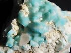 BLUE Amazonite Crystal Cluster with Cleavelandite & Smoky Quartz Colorado 307gr
