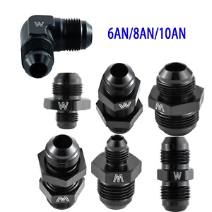 AN6 AN 8 AN10 Male Flare Reducer Union Adapter Fitting Bulk Head Fitting