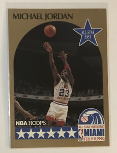 1990-91 NBA Hoops Michael Jordan Chicago Bulls All-Star East Basketball Card #5