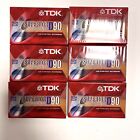 New ListingNEW 6 Pack TDK Superior D90 Normal Bias Type 1 Blank Cassette Tapes