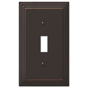 Aged Bronze Switch Plate Cover Steps Wallplate Duplex Outlet Toggle Rocker GFCI
