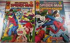 🔴🔥 SUPER SPIDER-MAN AND CAPTAIN BRITAIN #249 + 250 MARVEL UK 1977 Amazing FN-