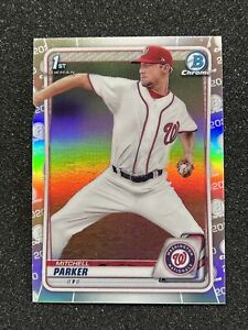 2020 Bowman Chrome Draft 1st Rookie Refractor QTY Mitchell Parker Nationals