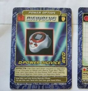 DIGIMON  D-POWER DIGIVICE RED  POWER OPTION DIGIVOLVE    CARD # ST-143