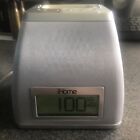 iPod Dock iHome iP21 Silver Audio Dock Used Silver Cleaned, Tested, and Working