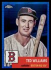 2022 Topps Chrome Platinum Blue Prism Refractor Ted Williams #89