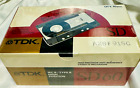 TDK SD 60 TYPE II Blank Audio Cassette Tapes -Lot of 10- 1988 NEW Sealed Vintage