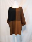 Beautiful Quality NorthStyle  Sweater Womens Size XL. Colorblock Black Brown.