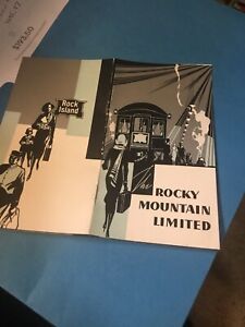 1931 Rock Island Railroad ROCKY MOUNTAIN LIMITED Advertising Brochure