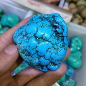 Natural Turquoise Rough Gemstone Blue Crystal Turquoise Stone Loose SALE