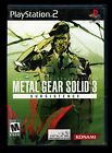 Metal Gear Solid 3: Subsistence (Sony PlayStation 2, 2006) PS2 Disc 1 AND 2