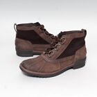Womens UGG Boots Size 8.5 Heather Brown Waterproof Leather Ankle Boot