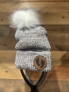 Beanie Precious Feet Brown with Patch Pro-Life Hat