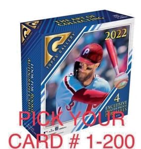 2022 Topps Gallery COMPLETE YOUR SET Base Singles YOU PICK #1-200 RC & Vets
