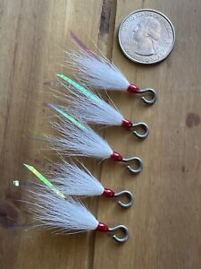 TAIL FLAGS WHITE Striper Plug Replacement BuckTail Flags RM Smith After Hours