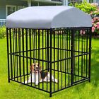 VILOBOS 5x5x6ft Outdoor Dog Kennel Metal Fence Crate Pet Cage Run Playpen House