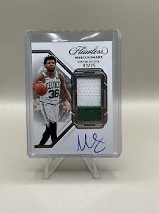MARCUS SMART 2022-23 PANINI FLAWLESS VERTICAL GAME-USED PATCH AUTO /25 CELTICS