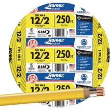 Romex 250 Ft. 12/2 Solid Yellow NMW/G Electrical Wire 28828255 Romex 28828255