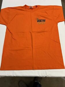 IBEW T-Shirt Size Large Local 2150 New Orange