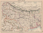 BRITISH INDIA NE. Bengal Nepal Bhutan Calcutta Bangladesh. JOHNSTON 1897 map