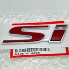 NEW Red Si Emblem For honda civic si 2Dr 4Dr Trunk Rear Badge Sticker (For: Honda Civic)