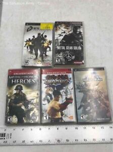 Konami Metal Gear Solid Peace Walker Video Game CD For Sony PSP Lot Of 5