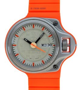 Seiko Cabane de Zucca JDM Giugiaro Orange Watch 7S36-0250 Box+ Papers AWAQ007!