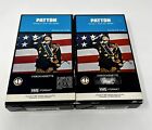Patton VHS 2 Tape Set Part 1 & 2 Rare 1977 Magnetic Video First Release Biopic