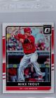 2016 Donruss Optic Baseball Mike Trout Prizm Silver Los Angeles Angels