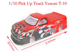 1:10 RC Off Road Car PVC Body Shell Venom T-10 Pick Up Truck