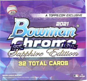 2021 Bowman Chrome Sapphire MLB Baseball Factory Sealed Box