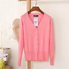 New Womens Cardigan Long Sleeve Ladies Knitted Top Cardigans Outwear Size 8-24