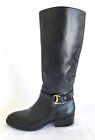 RALPH LAUREN Black Leather Full Zip Knee High Riding Boots Women's 9.5B