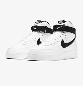 Men’s Size 10.5 Nike Air Force 1 High '07 Casual Shoe White Black CT2303-100
