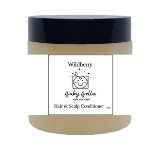 Baby Bella Kids Wildberry Hair & Scalp Conditioner, 4 OZ, Made in USA