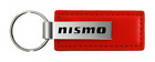 Nissan Nismo Red Leather Key Fob Authentic Logo Key Chain Official Licensed