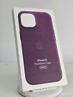 Genuine Apple FineWoven Case w/ Magsafe iPhone 15 Mulberry - New