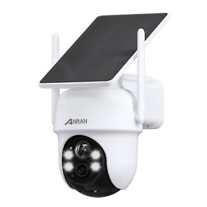 ANRAN Solar Wireless Security Camera 360° PTZ 4MP WIFI IP Outdoor Battery Camera