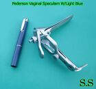 Pederson Vaginal Speculum Small w/Light Blue Ob/Gyneclogy Instruments