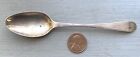 Antique SILVER TEA SPOON w SHELL BACK MARKED “WK”, c. 1790-1810
