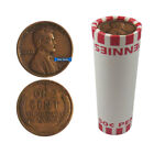 Roll of 50 - Random Date 1c Lincoln Wheat Cent Pennies Full Roll