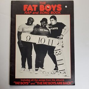 The Fat Boys Rap and Song Book 1986 Sheet Music and Lyrics for First 2 Albums