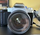 Pentax ZX-10 35 mm SLR Film Camera 28-80 Zoom Lens Case, Manual -Original Owner!