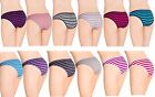 6 Lot Women Cotton Sport Panties Pack Bikinis Underwear Knickers Teens Briefs S