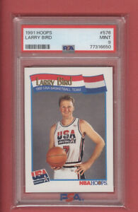 1991 Hoops Larry Bird #576 PSA 9  USA Dream Team